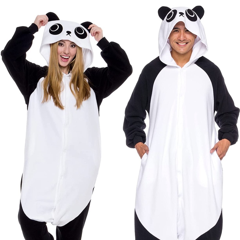 Animal Onesie Pajamas / Costume for Adult Unisex Halloween (Panda)